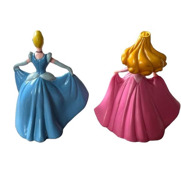 Disney Princesses Cake Toppers Cinderella and Sleeping Beauty 2.5" - Picture 2 of 4